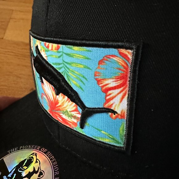 NWT Grizzly Lids Swordfish Black Hat - Picture 4 of 10